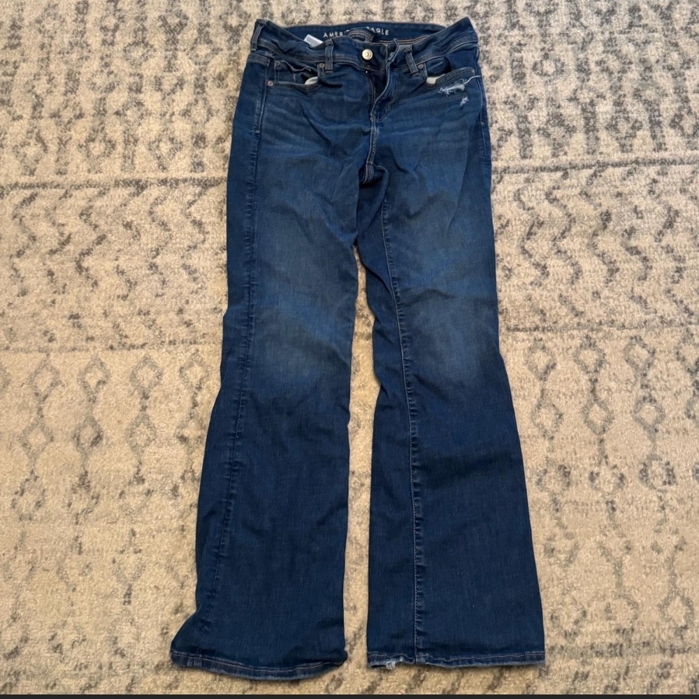 American Eagle Outfitters Dark Blue Boot Cut Jeans